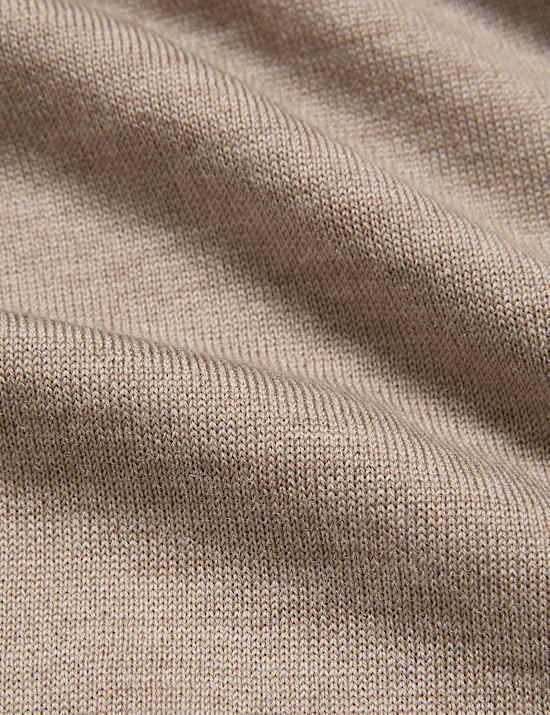 Pure Merino Wool Crew Neck Cardigan