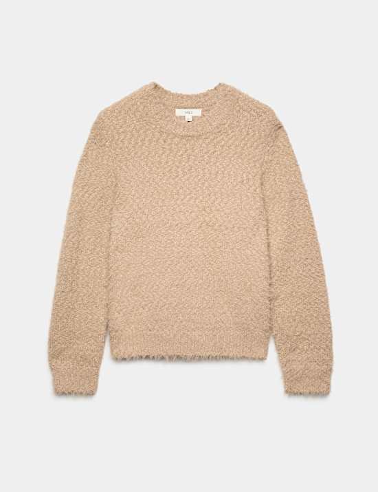 Textured Crew Neck Jumper