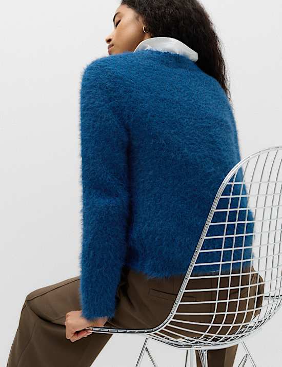 Textured Crew Neck Jumper
