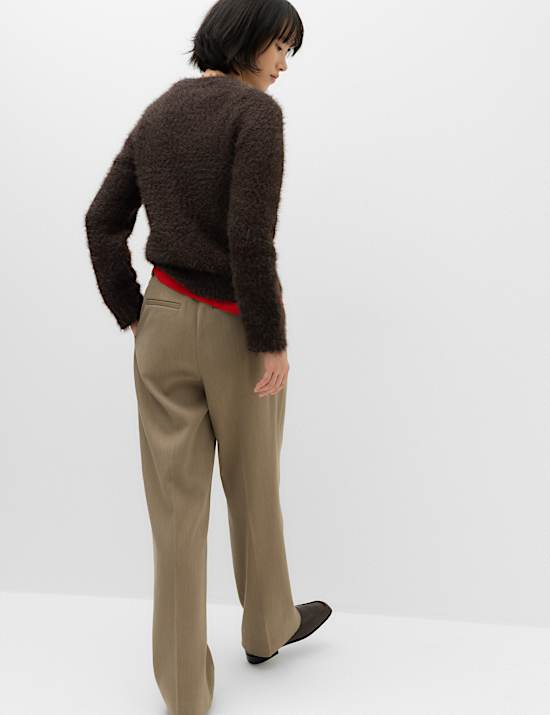 Textured Crew Neck Jumper