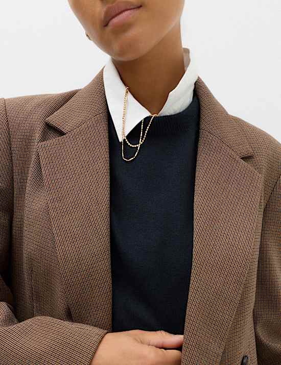 Air-Yarn Funnel Neck Relaxed Fit Jumper