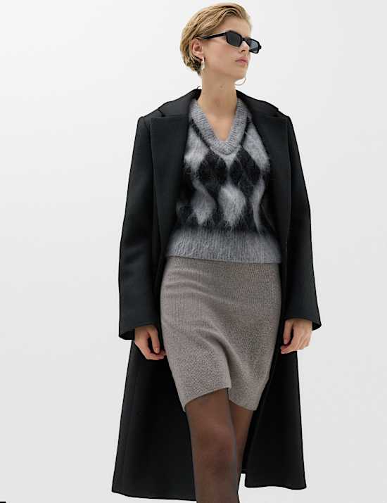 Air Yarn Knitted Mini Skirt