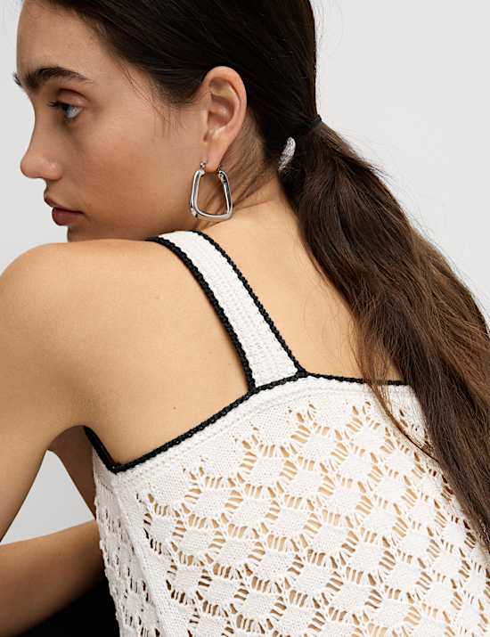 Slim-fit gebreid hemdje met structuur