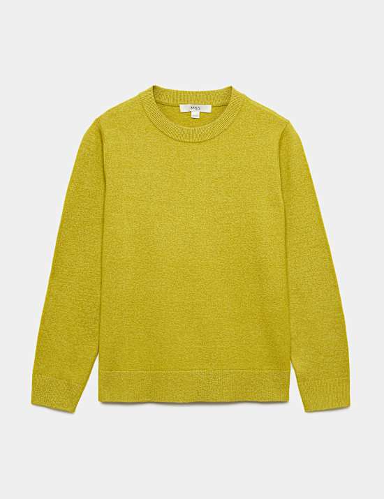 Pull en maille l&eacute;g&egrave;re &agrave; col rond