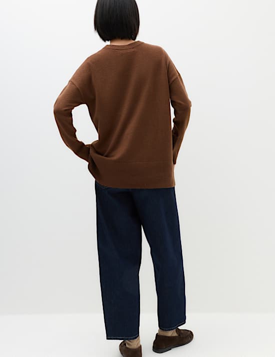 Air-Yarn Oversized Longline Jumper
