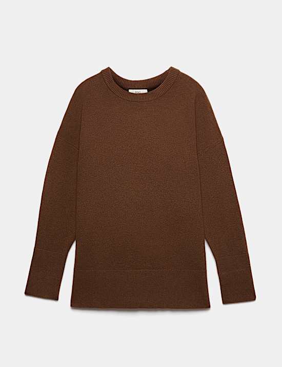 Air-Yarn Oversized Longline Jumper