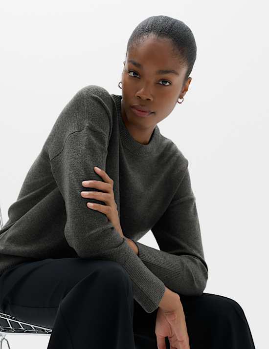 Oversized lange trui van luchtgaren