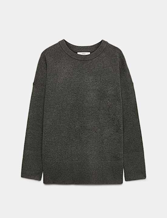 Oversized lange trui van luchtgaren