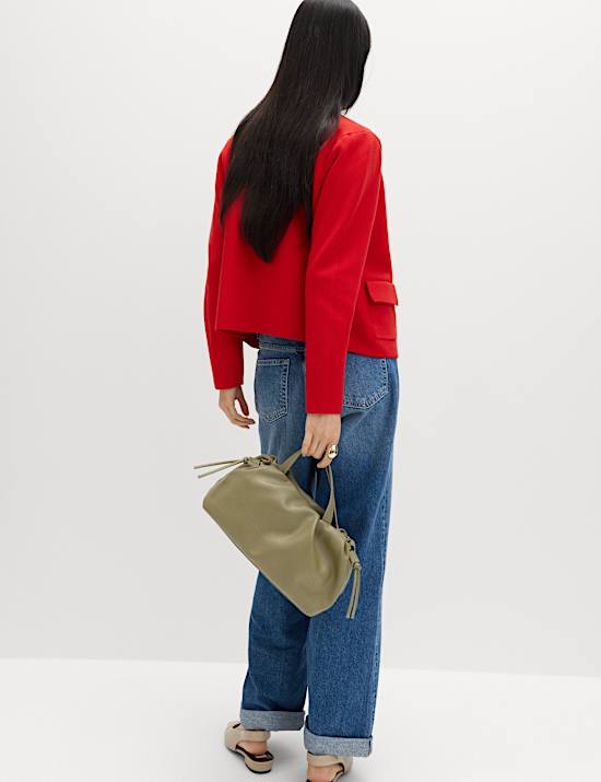 Air-Yarn Pocket Detail Knitted Jacket