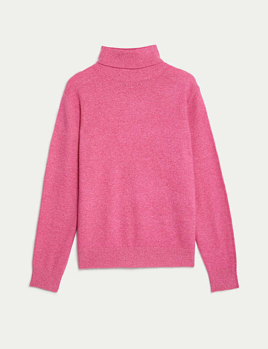 Air-Yarn Roll Neck Jumper