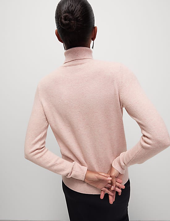 Air-Yarn Roll Neck Jumper