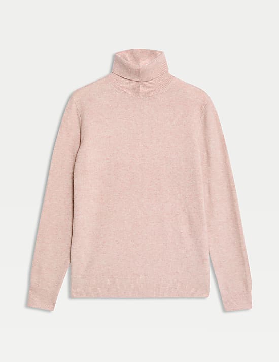 Air-Yarn Roll Neck Jumper