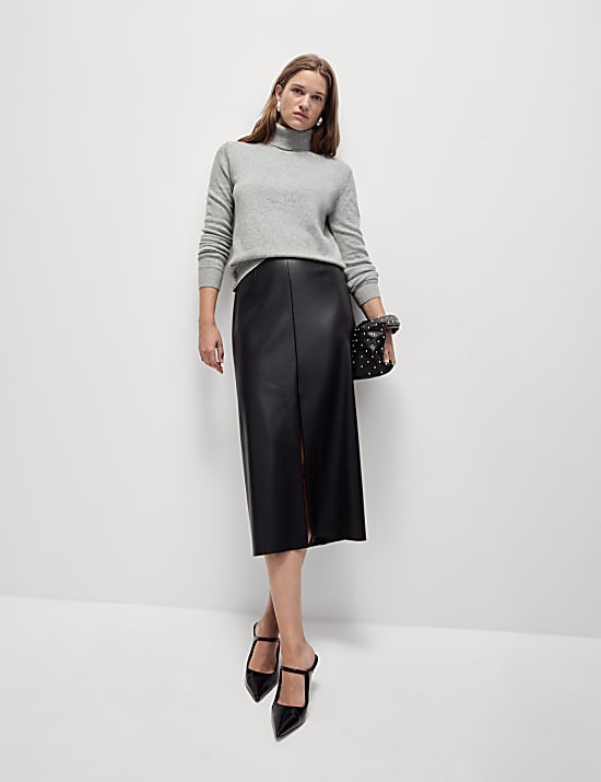 Air-Yarn Roll Neck Jumper