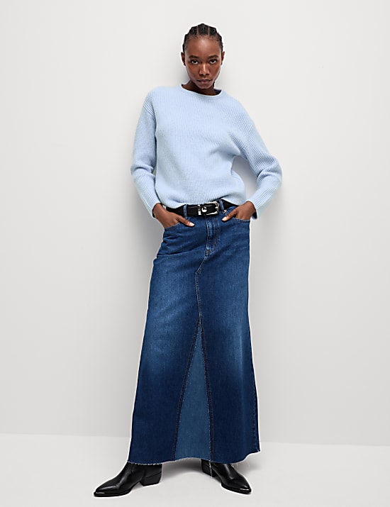 Cloud-Yarn Textured Crew Neck Jumper