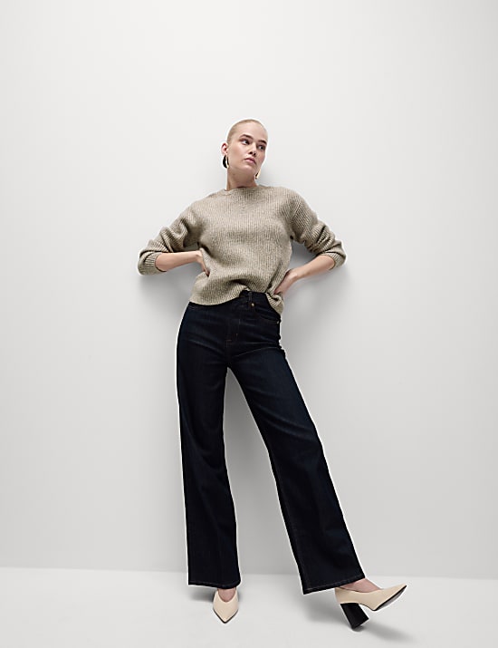 Cloud-Yarn Textured Crew Neck Jumper