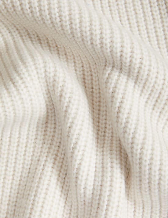 Cloud-Yarn Textured Crew Neck Jumper