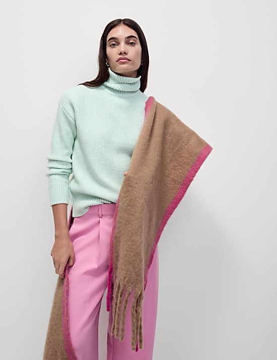 Truien van geblazen garen met ronde hals en structuur