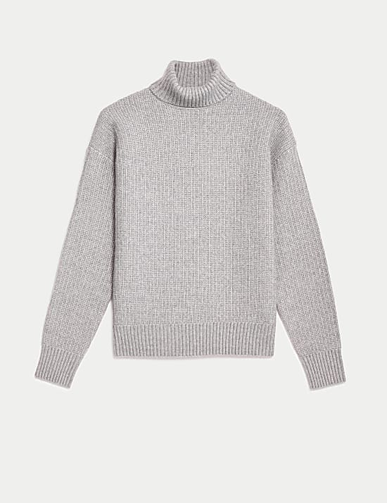 Pull en maille douce &agrave; encolure ronde et motif textur&eacute;