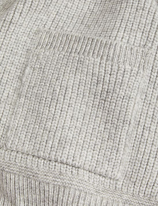 Ribbed Edge to Edge Relaxed Cardigan