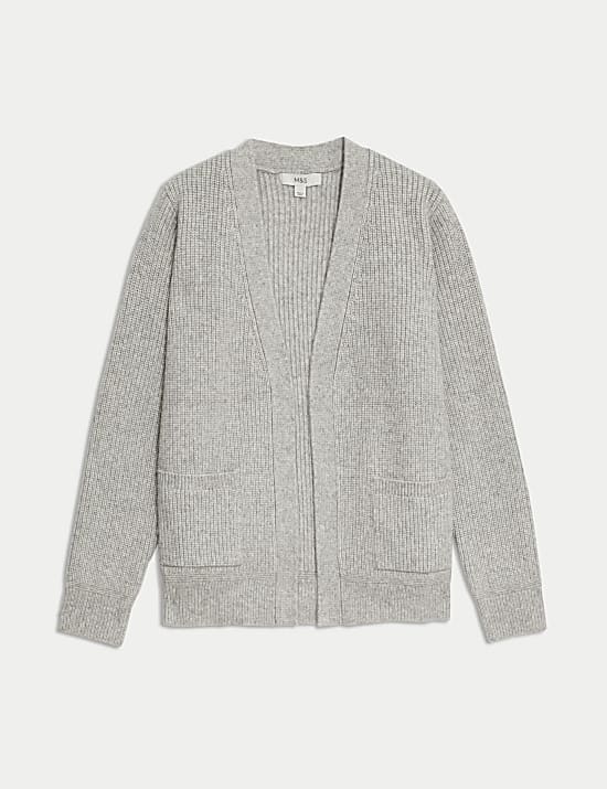 Ribbed Edge to Edge Relaxed Cardigan