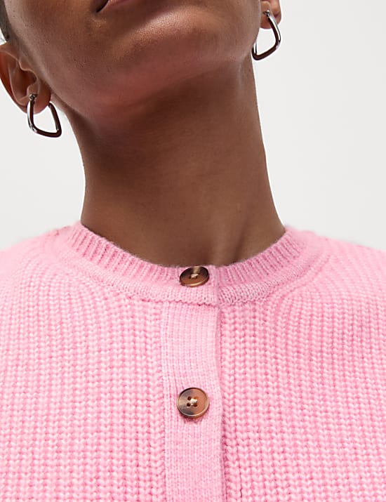 Cloud-yarn Knitted Crew Neck Waistcoat