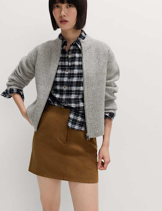 קרדיגן בומבר בטקסטורה מצמר Cloud-Yarn