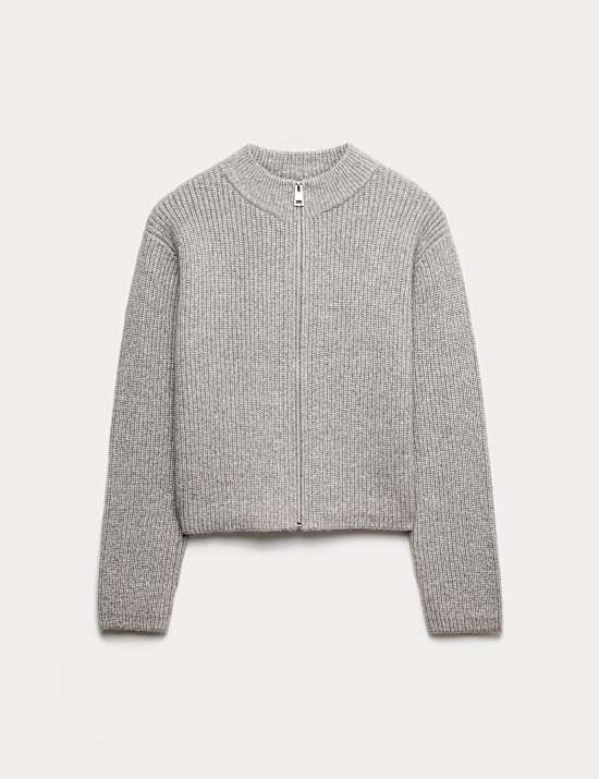 קרדיגן בומבר בטקסטורה מצמר Cloud-Yarn