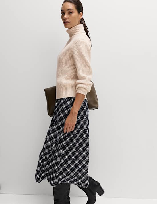 Ribbed Roll Neck Jumper