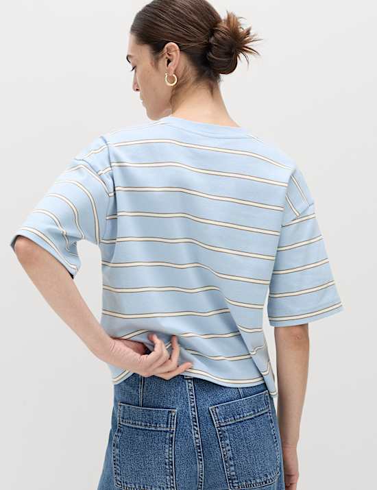 Pure Cotton Heavyweight V-Neck Top