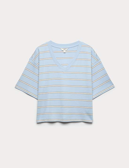 Pure Cotton Heavyweight V-Neck Top