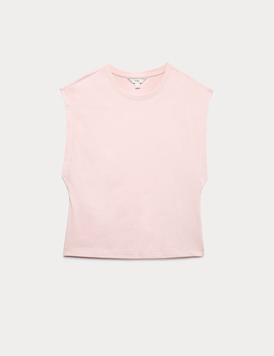 Pure Cotton Cap Sleeve T-Shirt