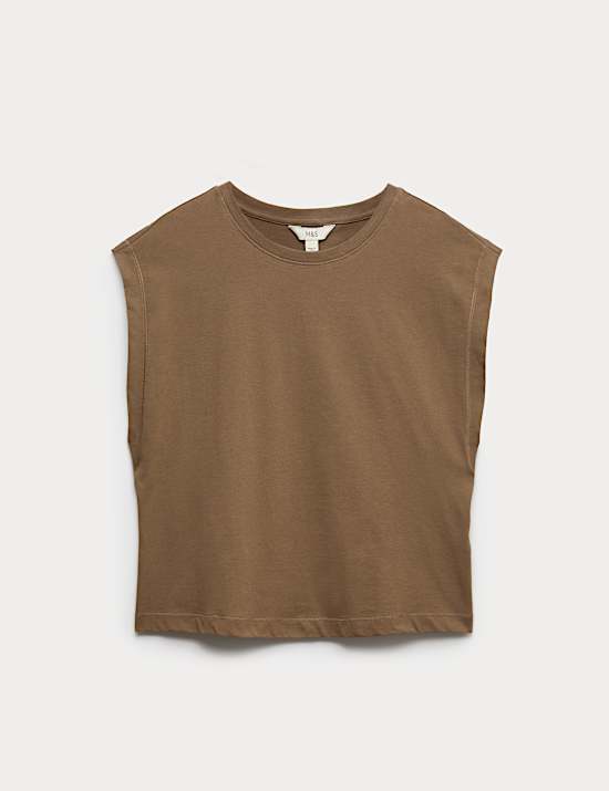 Pure Cotton Cap Sleeve T-Shirt