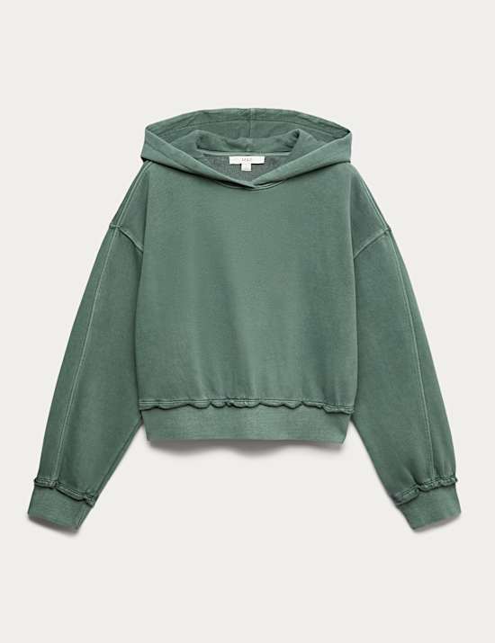 Pure Cotton Textured Hoodie