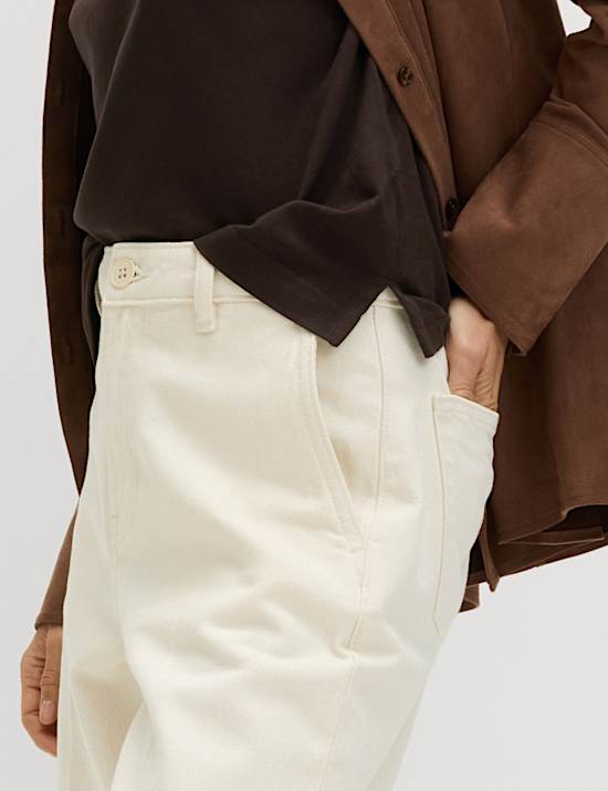 T-shirt coupe boxy 100 % coton brod&eacute;