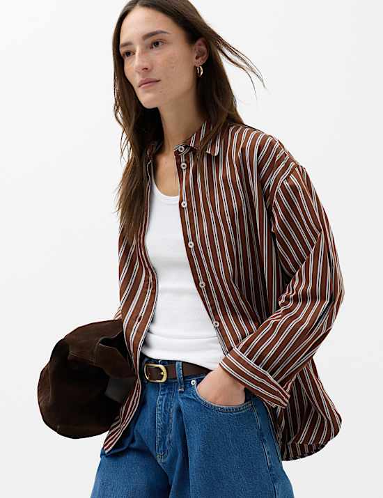 Cotton Rich Ribbed Scoop Neck Vest