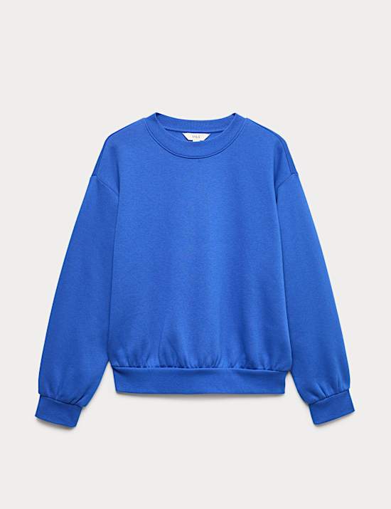 Cotton Rich Crew Neck Sweatshirt