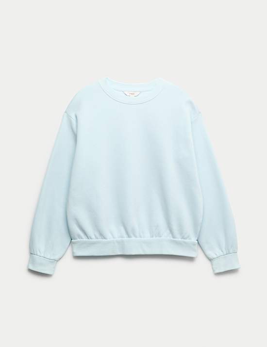 Cotton Rich Crew Neck Sweatshirt