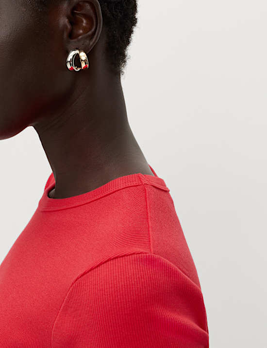 Cotton Rich Ribbed Slim Fit T-Shirt