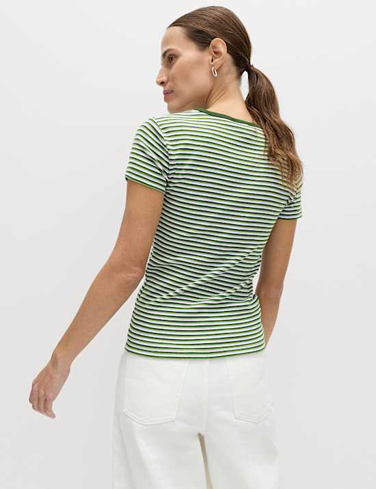 Cotton Rich Ribbed Slim Fit T-Shirt