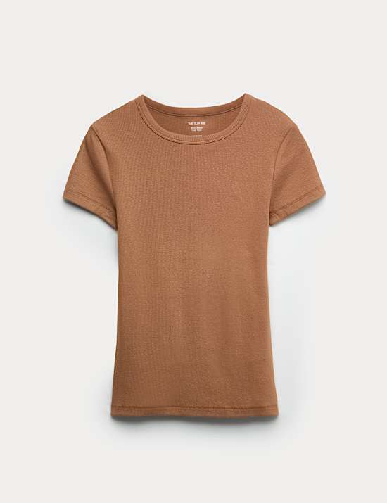 Cotton Rich Ribbed Slim Fit T-Shirt