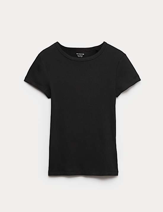 Cotton Rich Ribbed Slim Fit T-Shirt