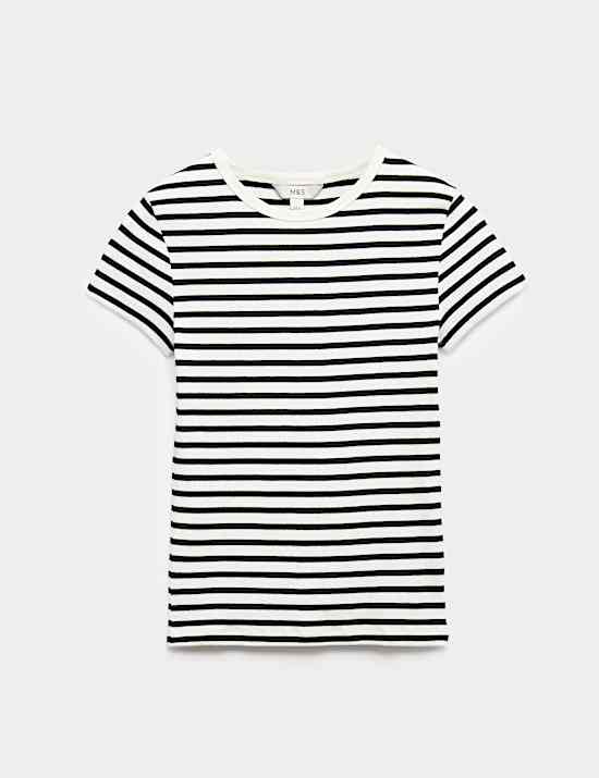 Cotton Rich Ribbed Slim Fit T-Shirt