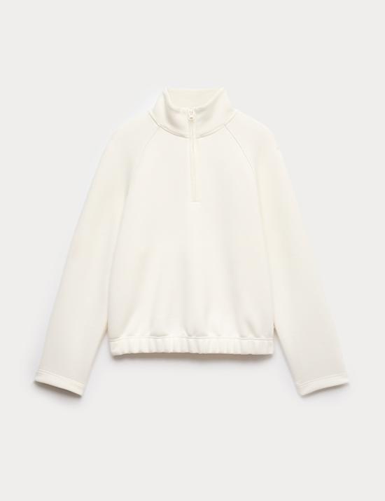 Sudadera de manga larga con media cremallera