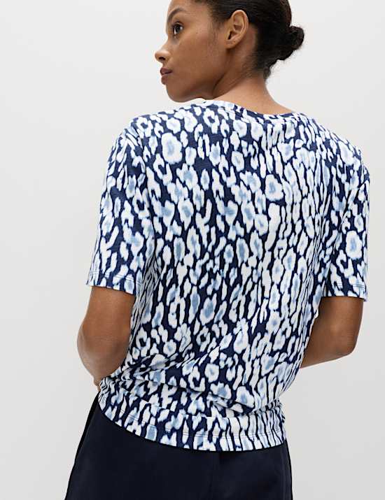 Cotton Modal Blend Printed T-Shirt