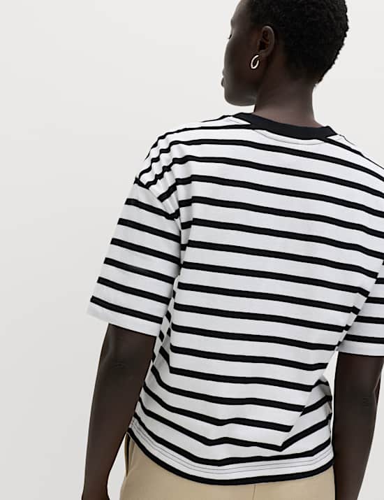 Lot de 3 t-shirts coupe boxy 100 % coton