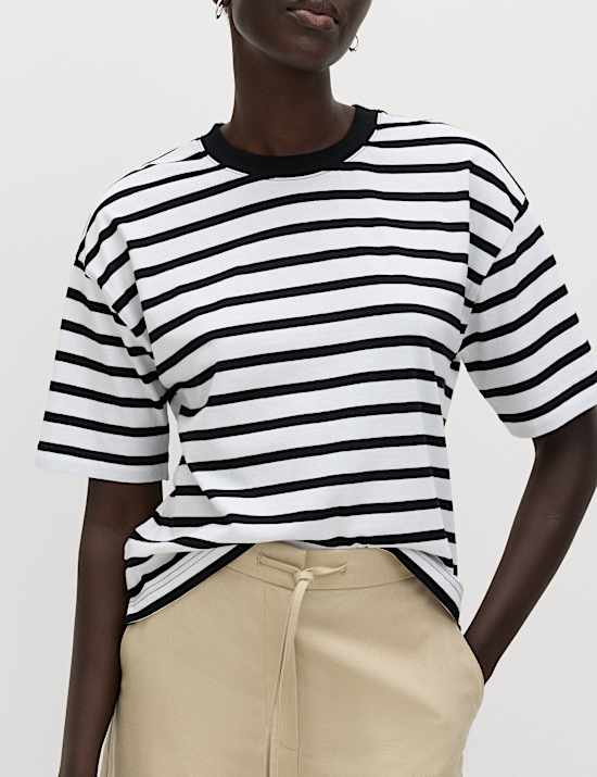 Lot de 3 t-shirts coupe boxy 100 % coton