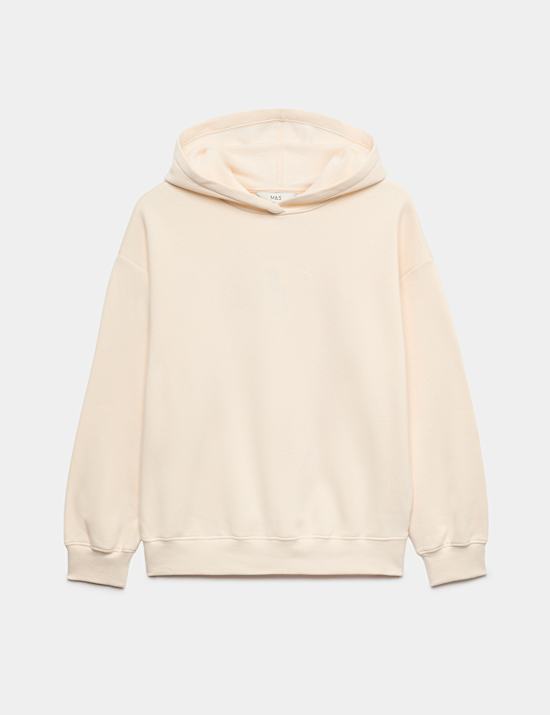 Sweat en coton &agrave; capuche
