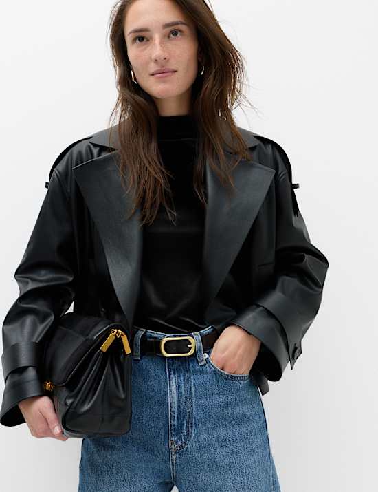 Velvet Funnel Neck Top