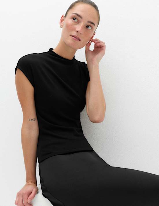 Funnel Neck Top