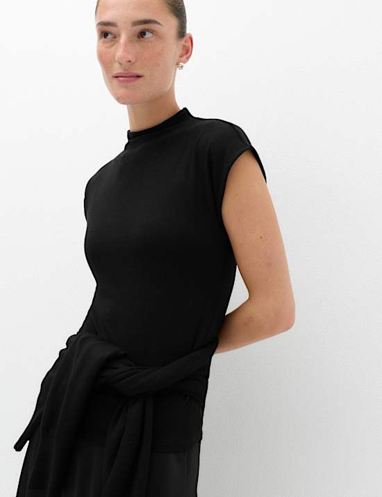 Funnel Neck Top
